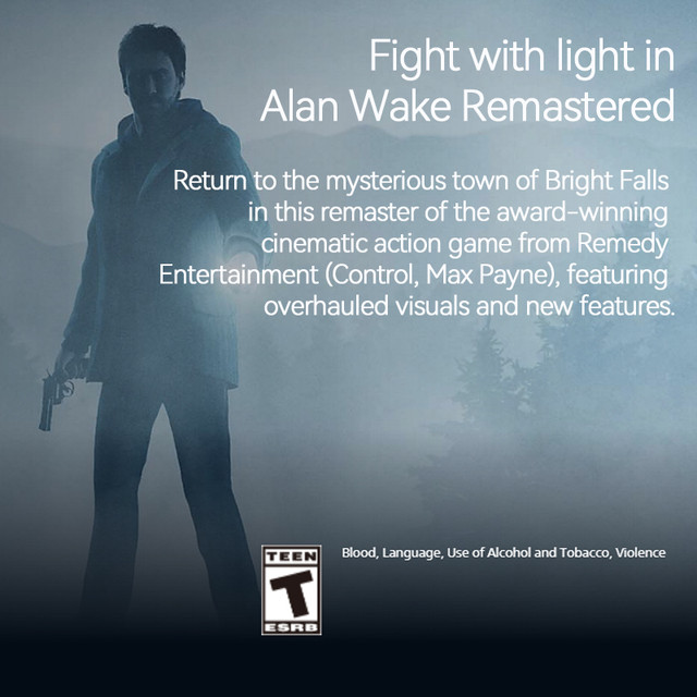 Sony PlayStation 5 Game Alan Wake Remastered PS5 Game Deals for Playstation  5 PS5 Game Disks